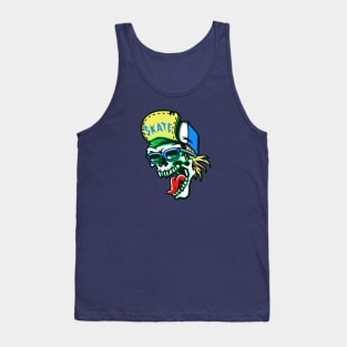 Gnarly Skater Skeleton Tank Top